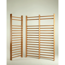 Шведська стінка дерев’яна DIN, 2 секції, 180×260 см S01112