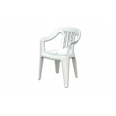 Суддівський пластиковий стілець білий S02108