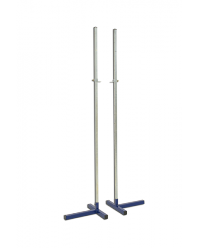 Пара стійок для стрибків у висоту з Т-подібною основою, лакована сталь, висота до 200 см S02552