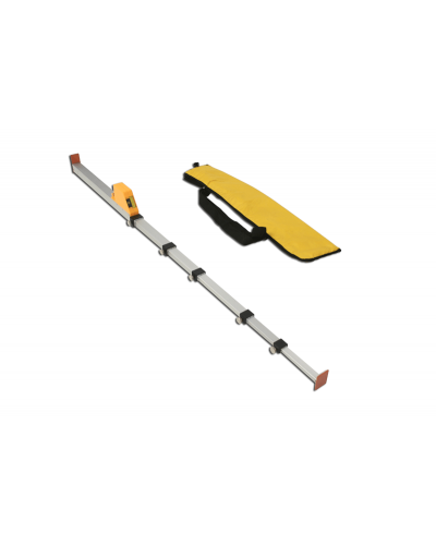 Телескопічний алюмінієвий вимірювач висоти для стрибків у висоту, до 300 см, з основою та рівнем S02574