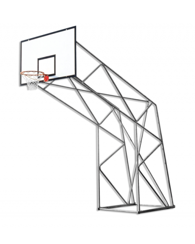 Олімпійська баскетбольна щитова конструкція стаціонарна, оцинкована сталь, щит HPL 180×105 см S04020