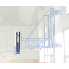 Пара механічних пристроїв для регулювання висоти щитів і кілець на настінних та стельових конструкціях S04074