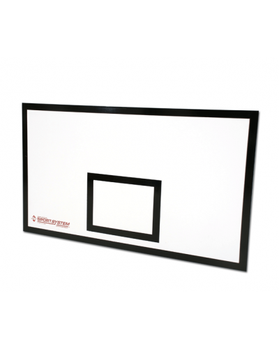 Баскетбольний щит деревностружковий для вулиці 1800×1050×10 мм, білий із розміткою S04204