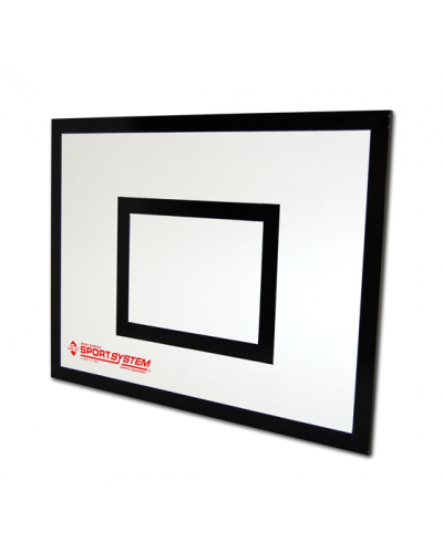 Щит для мінібаскетболу деревностружковий 1200×900×18 мм, для приміщень, білий із розміткою S04214