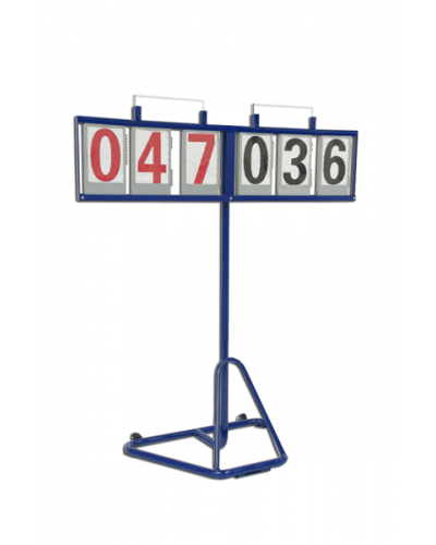 Ручне табло з 6 цифрами (3+3), поворотне, лакована сталь S04280