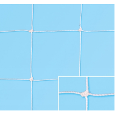 Пара сіток для стандартних футбольних воріт, поліетилен, діаметр 3 мм, вузлова, глибина 100/200 см S04352