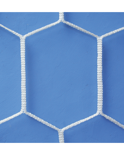 Пара сіток для стандартних футбольних воріт, поліпропілен, діаметр 4 мм, шестикутна, глибина 200/200 см S04362
