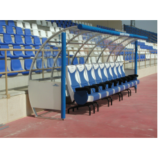 Командна альтанка алюмінієва з полікарбонатом 3 місця S04440