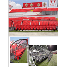 Командна альтанка сталева гальванізована інноваційна 3 місця S04442