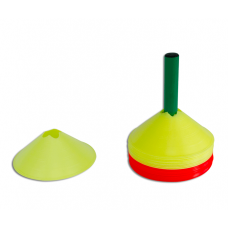 Набір 24 маленьких конусів, кольоровий пластик з підставками S04524