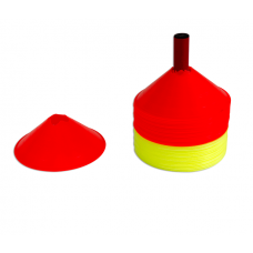 Набір 48 маленьких конусів, кольоровий пластик з підставками S04526