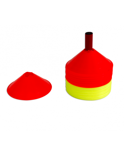 Набір 48 маленьких конусів, кольоровий пластик з підставками S04526