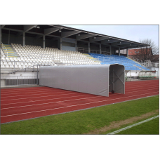 Телескопічний тунель для входу гравців, алюміній, ПВХ, мобільний на колесах, S04592