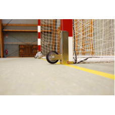 Пара оцинкованих сталевих опор з гумовим колесом для переміщення гандбольних воріт S04668