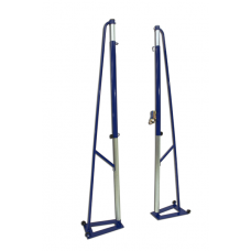 Портативна мобільна волейбольна система, 2 стійки, шкільна модель, регульована висота, колеса S04708