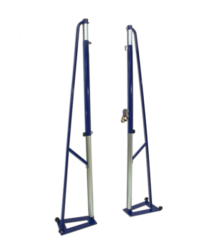 Портативна мобільна волейбольна система, 2 стійки, шкільна модель, регульована висота, колеса S04708