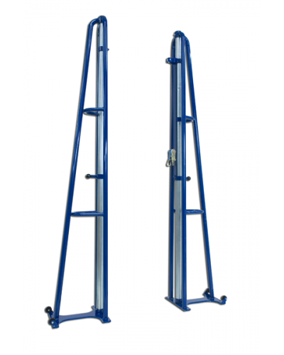 Портативна мобільна волейбольна система, посилена модель, 2 стійки, колеса, регульована висота S04712