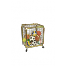 Візок для м’ячів мобільний, сталь оцинкована, 70×70×90 см S05654