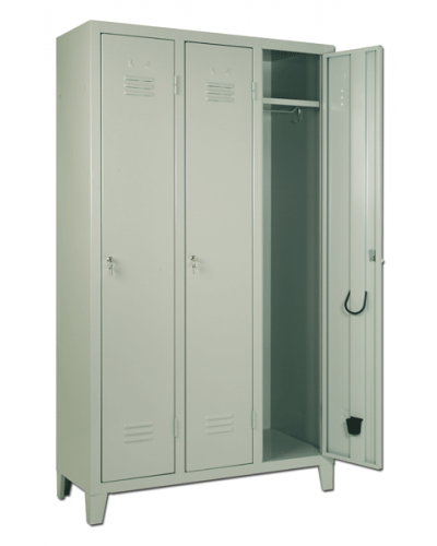 Шафа сталева фарбована, 3 дверцята, 103×35×180 см S07210