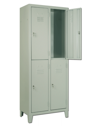 Шафа сталева фарбована, 4 дверцята (2+2), 70×35×180 см S07214
