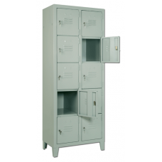 Шафа сталева фарбована, 10 дверцят (2×5), 70×35×180 см S07222