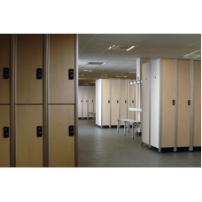 Шафа HPL з алюмінієвими профілями, 3 колони, 1 відсік, 30×50×180 см S07274