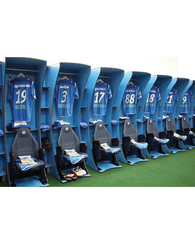 Модуль роздягальні VIP, HPL, кабіна з кріслом S07276