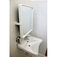 Дзеркало настінне 50 см пластикова рамка S07452