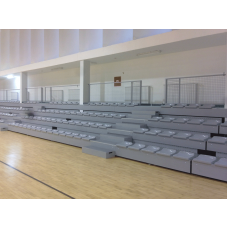 Телескопічна трибуна для залу сталева регульована S07664