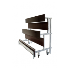 Портативна штабельована трибуна 10 м оцинкована для зовнішнього використання S07679