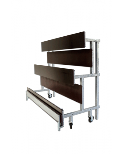 Портативна штабельована трибуна 10 м оцинкована для зовнішнього використання S07679