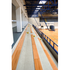 Вогнестійке покриття сходинок трибуни дерев’яне ціна за метр S07684