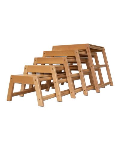 Набір дерев’яних гімнастичних табуретів, 5 шт S01142