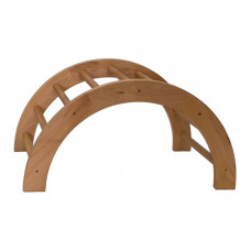 Напівкругла дерев’яна драбина велика, 100×60×50 см S01146