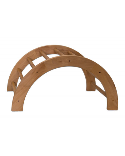 Напівкругла дерев’яна драбина велика, 100×60×50 см S01146