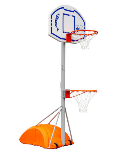 Портативна баскетбольна стійка Baskin з поліпропіленовим щитом і фіксованим кільцем S04007