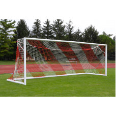 Пара стандартних алюмінієвих воріт, овальний переріз 120×100 мм, переносна, поперечина з двох частин S04307