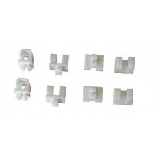 Тримачі сітки пластикові для футбольних воріт 100 шт подвійні S04335