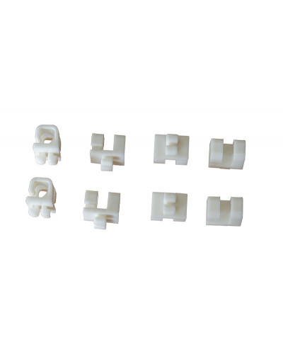 Тримачі сітки пластикові для футбольних воріт 100 шт подвійні S04335