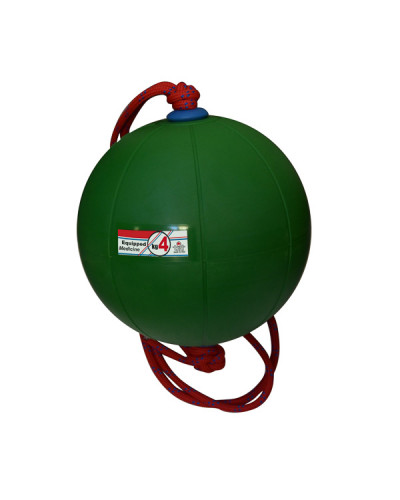 Медбол гумовий з мотузковою ручкою 4 кг S00876