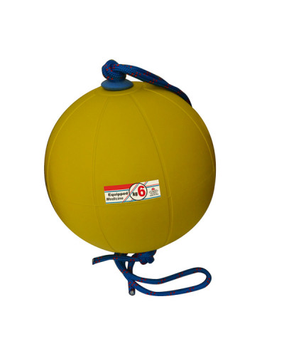 Медбол гумовий з мотузковою ручкою 6 кг S00880