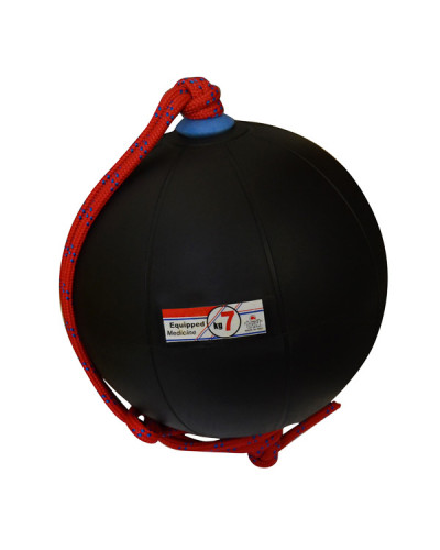 Медбол гумовий з мотузковою ручкою 7 кг S00882