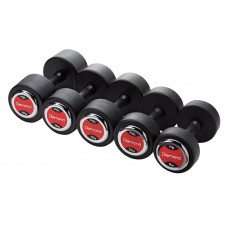 Гантеля фіксована гумова S01686