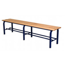 Лавка для роздягальні 2 м, сталь/дерево S07303