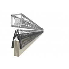 Комбінована штора ПВХ подвійна 220 см + сітка електропідйом S07604