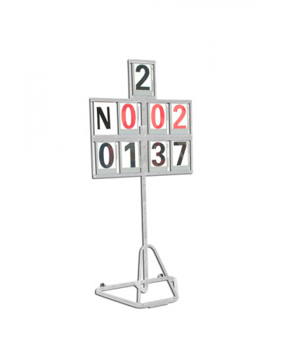 Табло польових дисциплін, 8 розрядів, пластикові колеса S02120