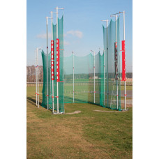 Захисна клітка для метання диска і молота, сертифікована WA, алюміній, анкерування, колеса, сітка зелена, відеоінструкція S02426