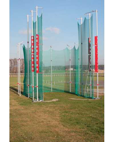 Захисна клітка для метання диска і молота, сертифікована WA, алюміній, анкерування, колеса, сітка зелена, відеоінструкція S02426