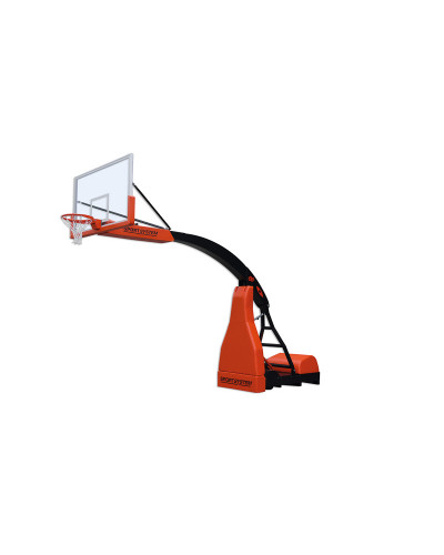 Переносна баскетбольна конструкція Hydroplay ACE, винос 325 см, електрогідравлічне регулювання, скляні щити S04100