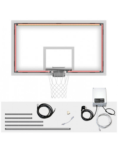 Комплект електронного червоного сигналу для 24″ таймера атаки, лаковані сталеві монтажні профілі, світлодіодна трубка S04226